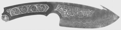 шкерочный нож японского (дальневосточного) стиля